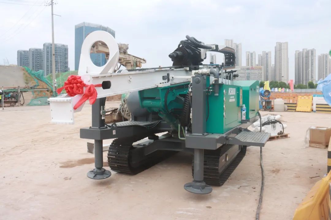 500MM孔径！乐动（中国）KS800助力安徽合肥西站微型桩施工！